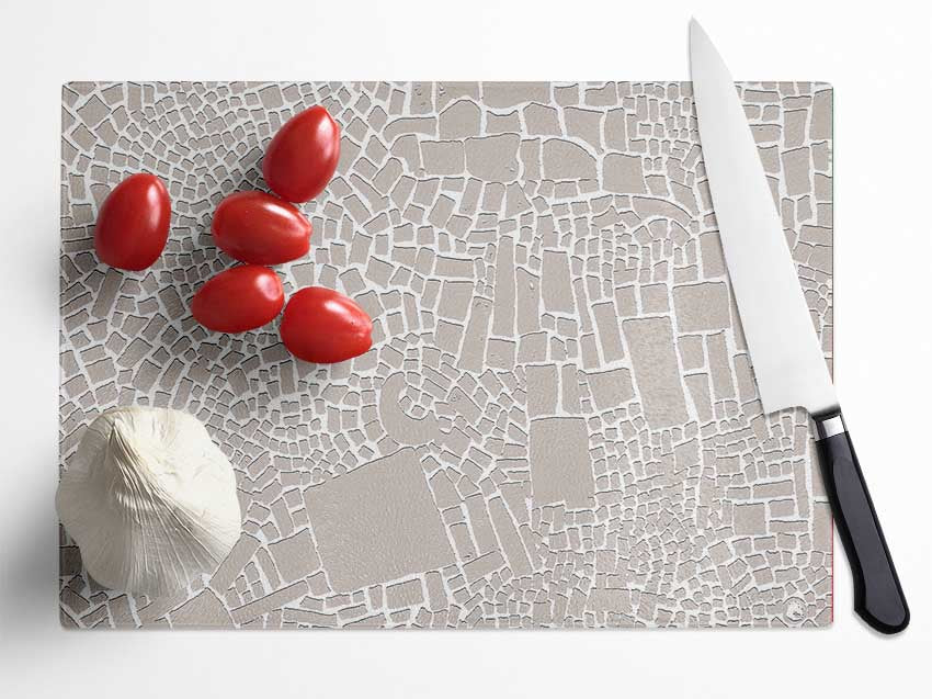 The Missing Piece Grey Glass Chopping Board