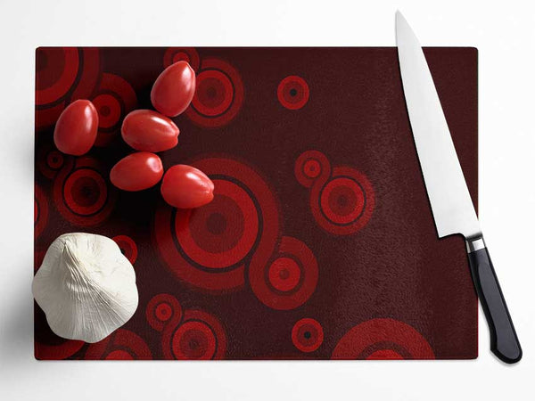 Red Fizz Glass Chopping Board