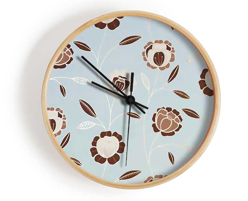 Evolution Of The Seed Blue Clock - Wallart-Direct UK