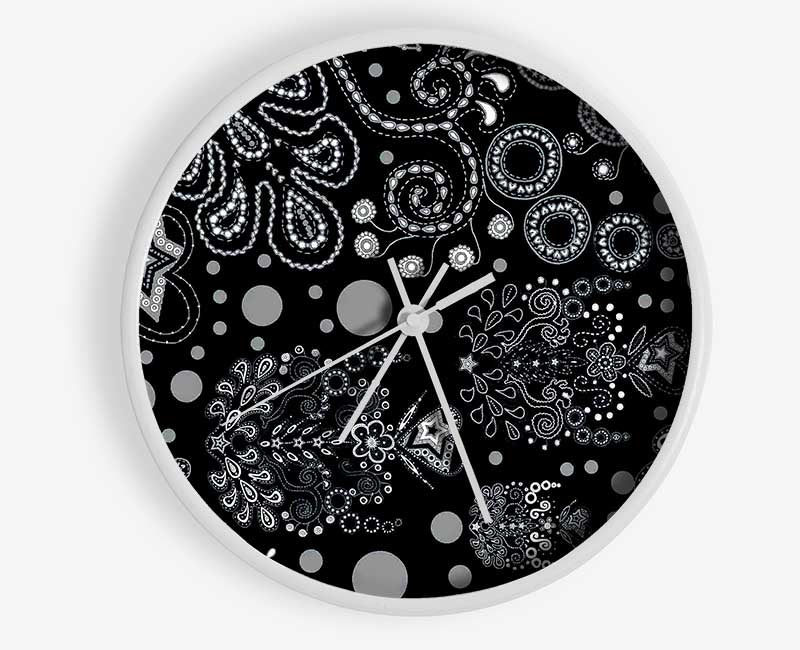 Bloom Explosion Blue Clock - Wallart-Direct UK