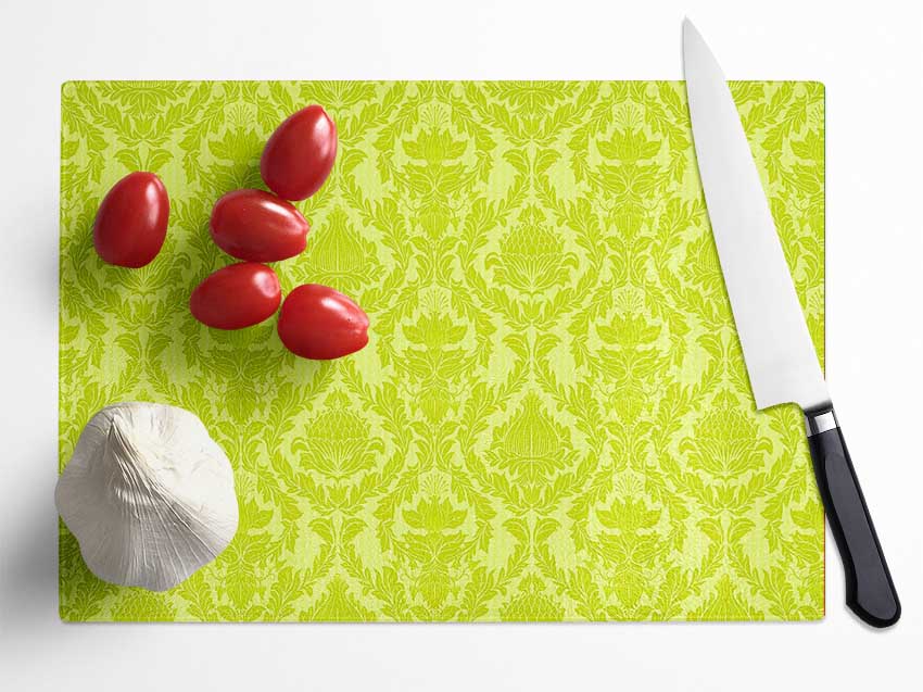 Flock Green Glass Chopping Board