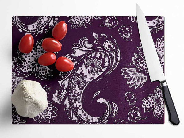 Prolongation Purple Glass Chopping Board