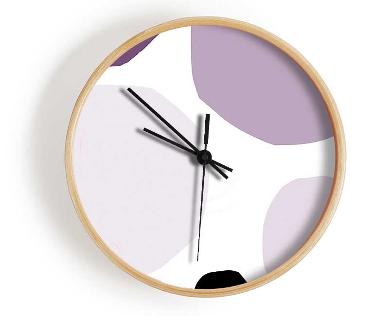 Ending In Itself Lilac Clock - Wallart-Direct UK