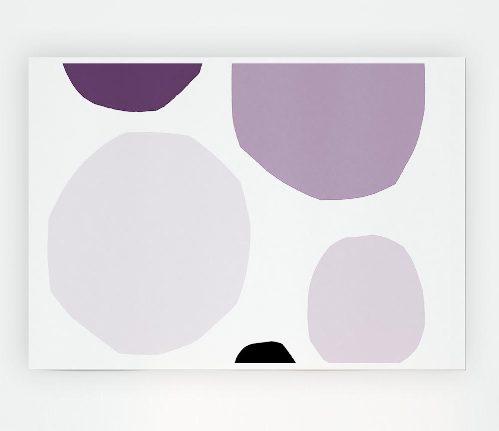 Ending In Itself Lilac Print Poster Wall Art