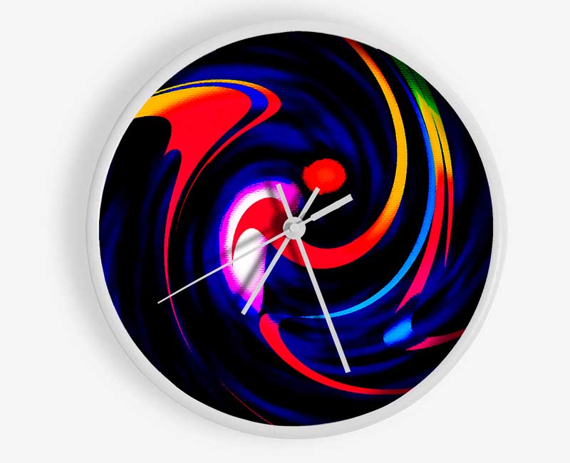 Dancing Colours Clock - Wallart-Direct UK