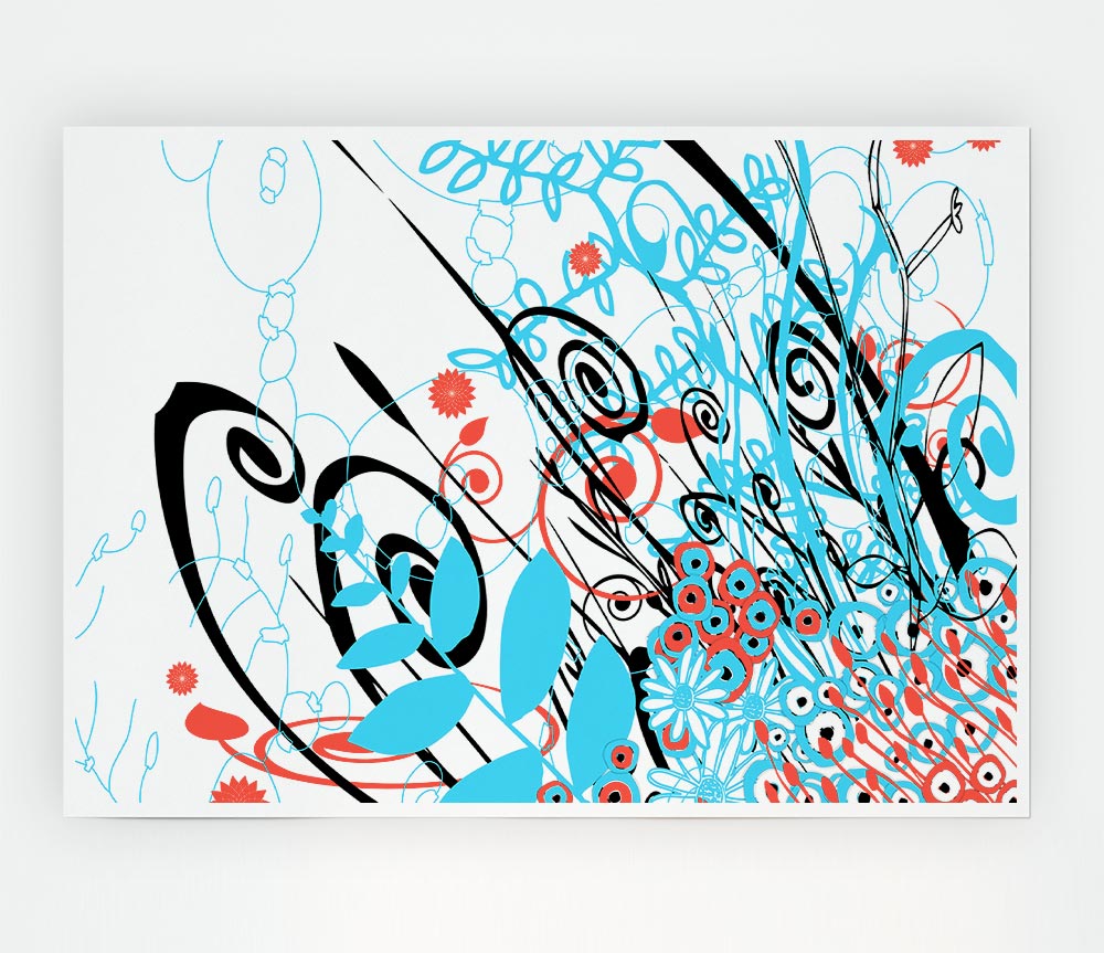 Chaos Garden Print Poster Wall Art