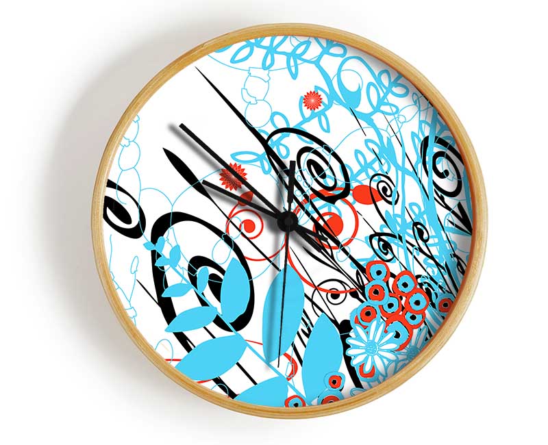 Chaos Garden Clock - Wallart-Direct UK