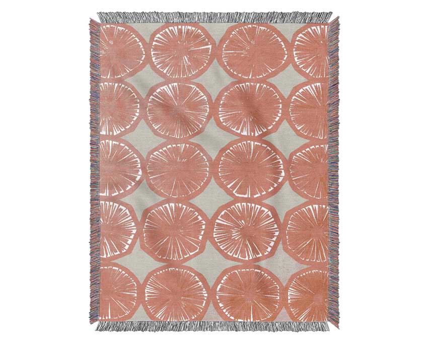 Segment Intervention Pink Woven Blanket