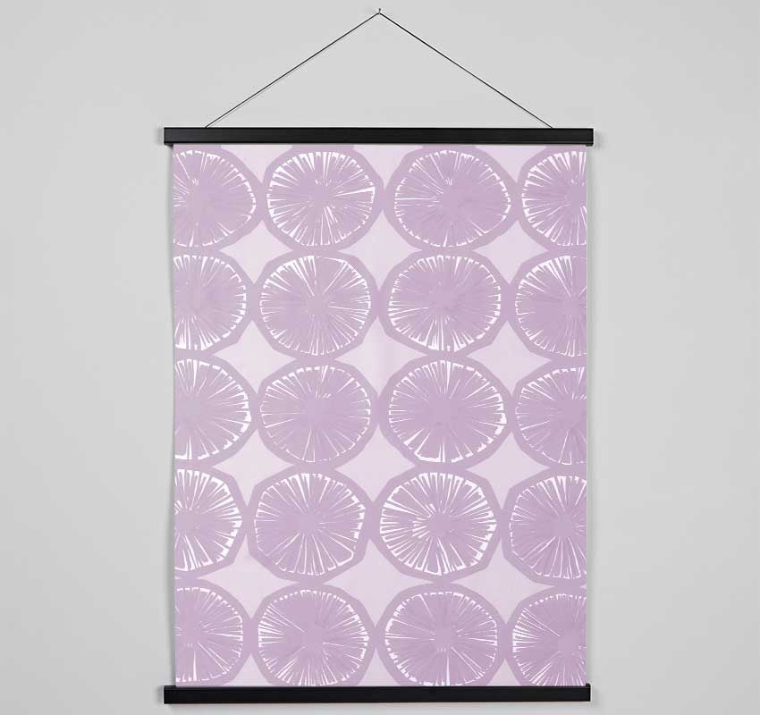 Segment Intervention Lilac Hanging Poster - Wallart-Direct UK