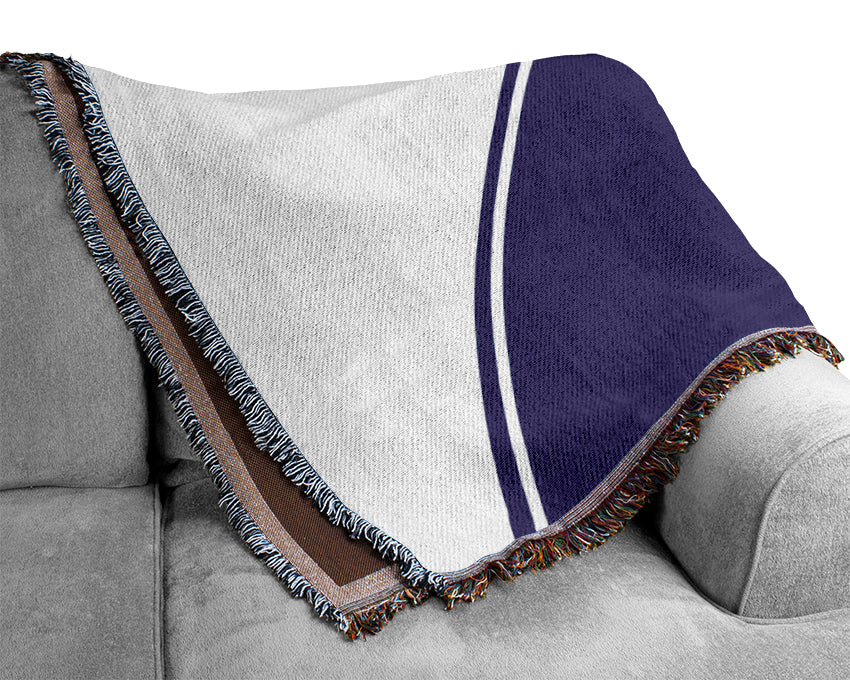 Purple Dolphin Woven Blanket