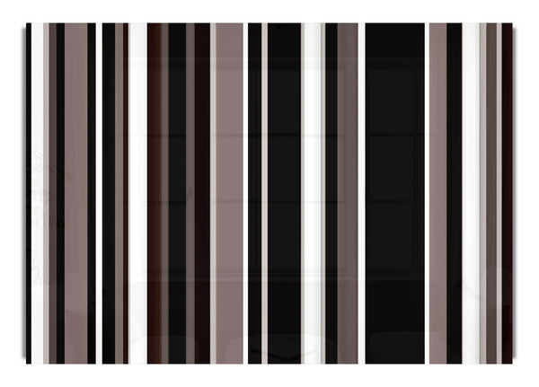 Chocolate Stripes Contemporary Can