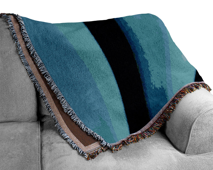 Depths Of Blue Woven Blanket