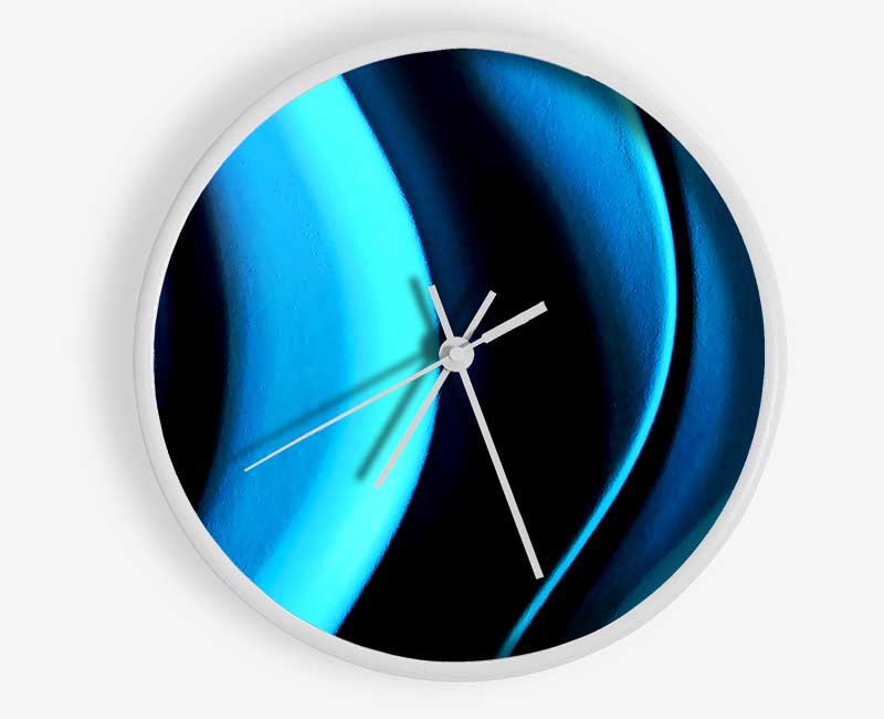 Depths Of Blue Clock - Wallart-Direct UK