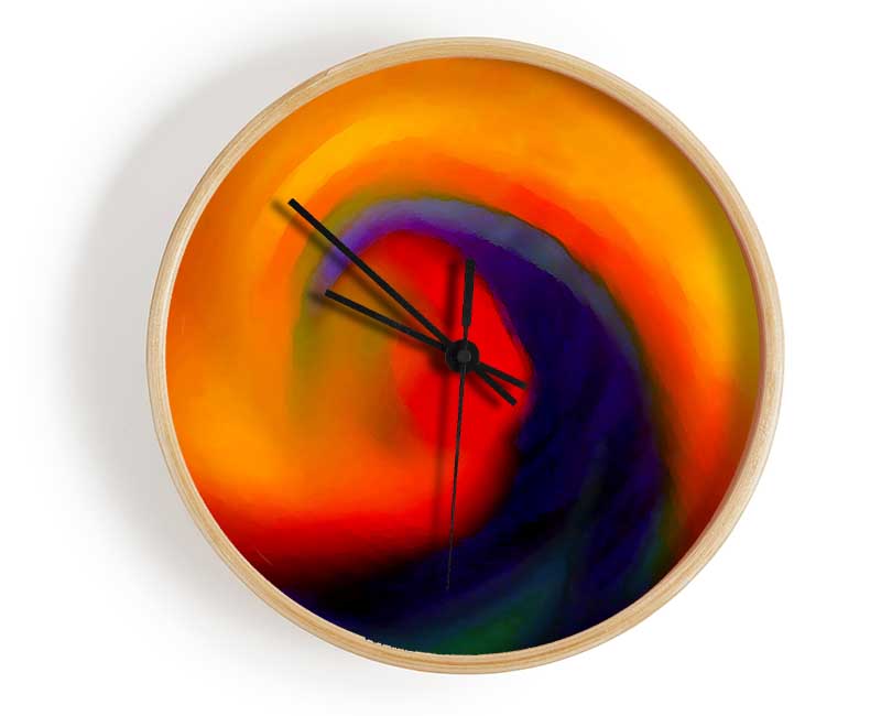 Hurricane Rainbow Clock - Wallart-Direct UK