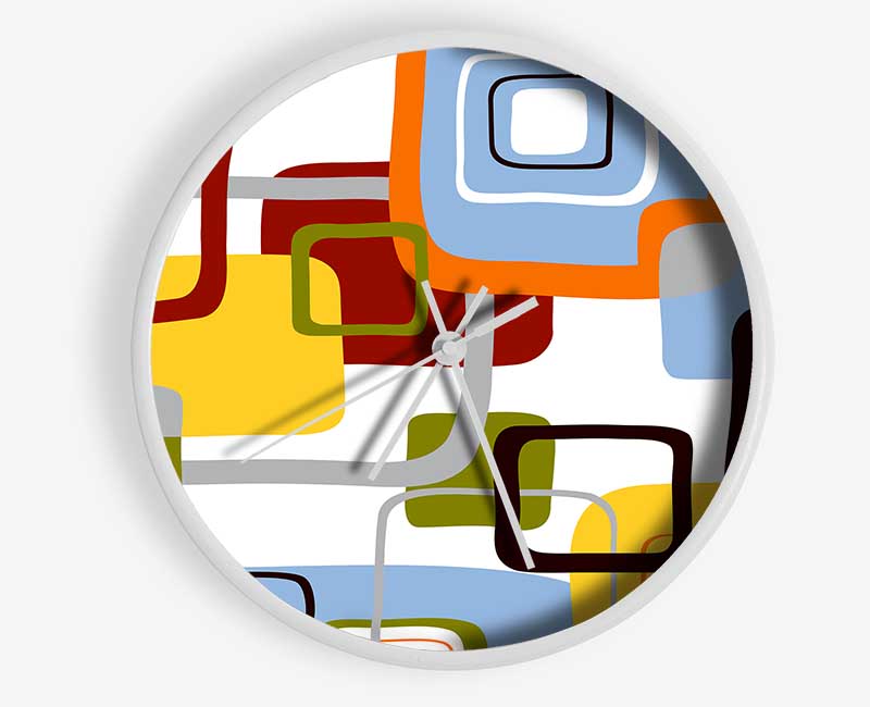 All Squared In Clock - Wallart-Direct UK