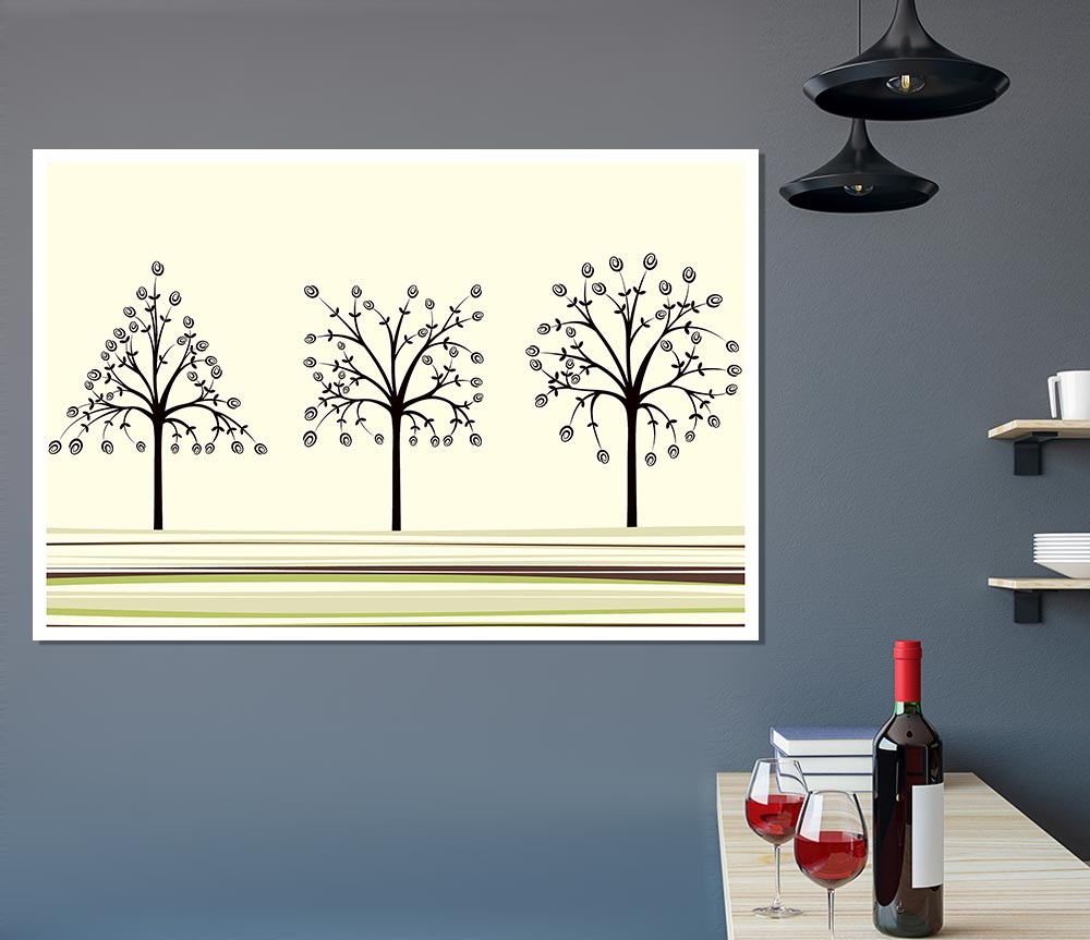 The Trees Of Life Print Poster Wall Art