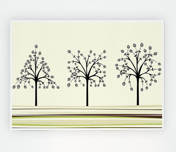 The Trees Of Life Print Poster Wall Art