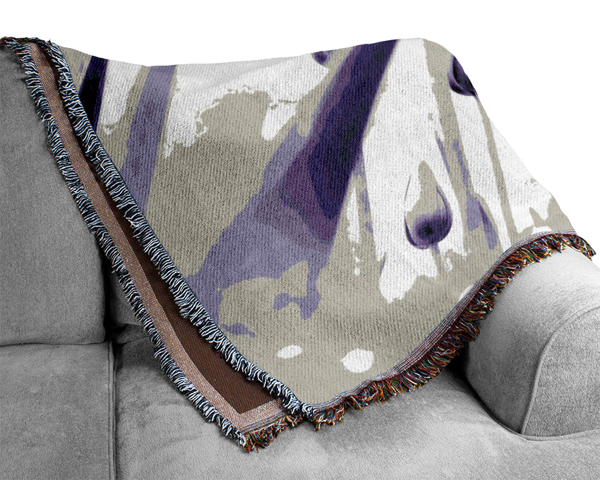 Attention Lilac Woven Blanket