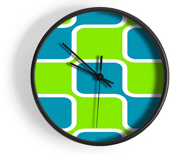 Puzzle Of Squares Clock - Wallart-Direct UK