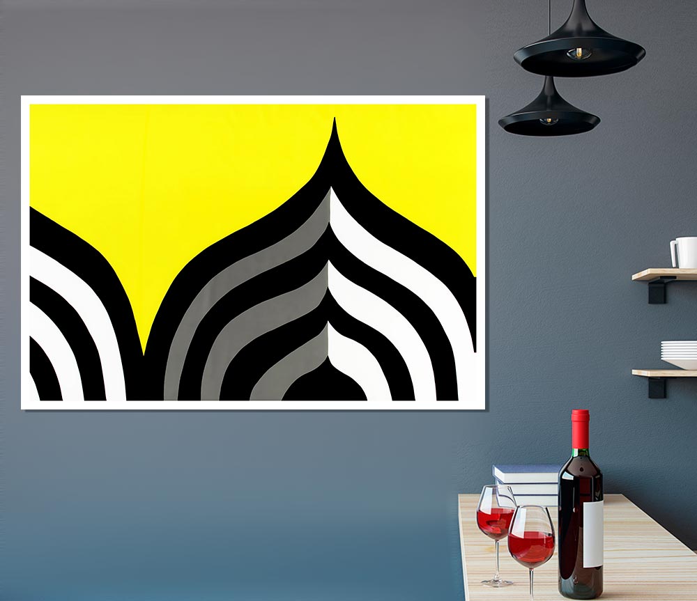 Zebra Fan Print Poster Wall Art