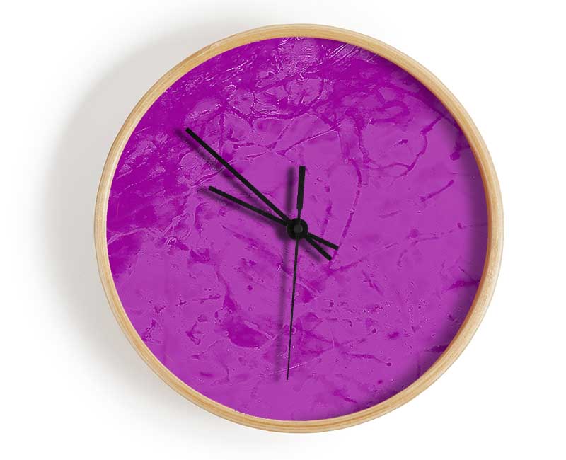 Purple On Purple Clock - Wallart-Direct UK