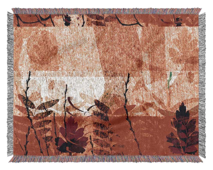 Red Leaves Of Wonder Woven Blanket