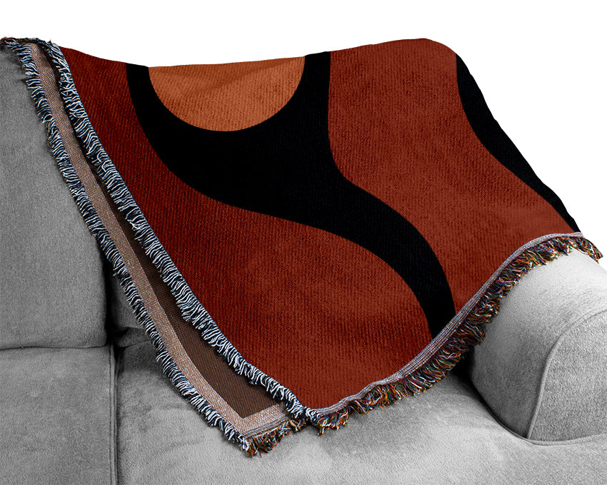 Red Fish Ocean Woven Blanket