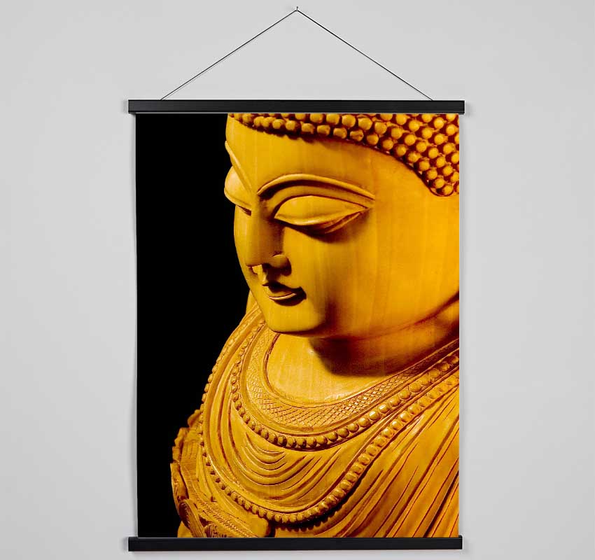 Buddha In Golden Light Hanging Poster - Wallart-Direct UK