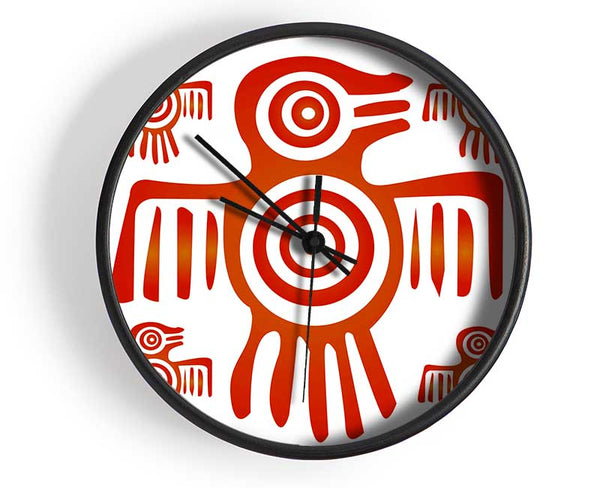 Aztec Symbol Clock - Wallart-Direct UK