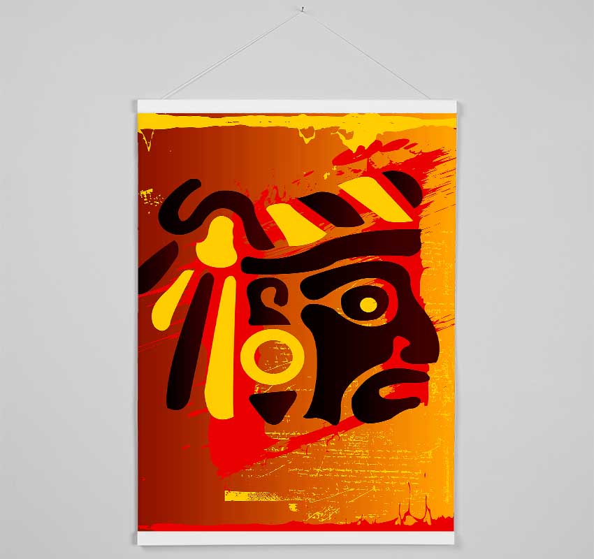 Tribal Face Hanging Poster - Wallart-Direct UK