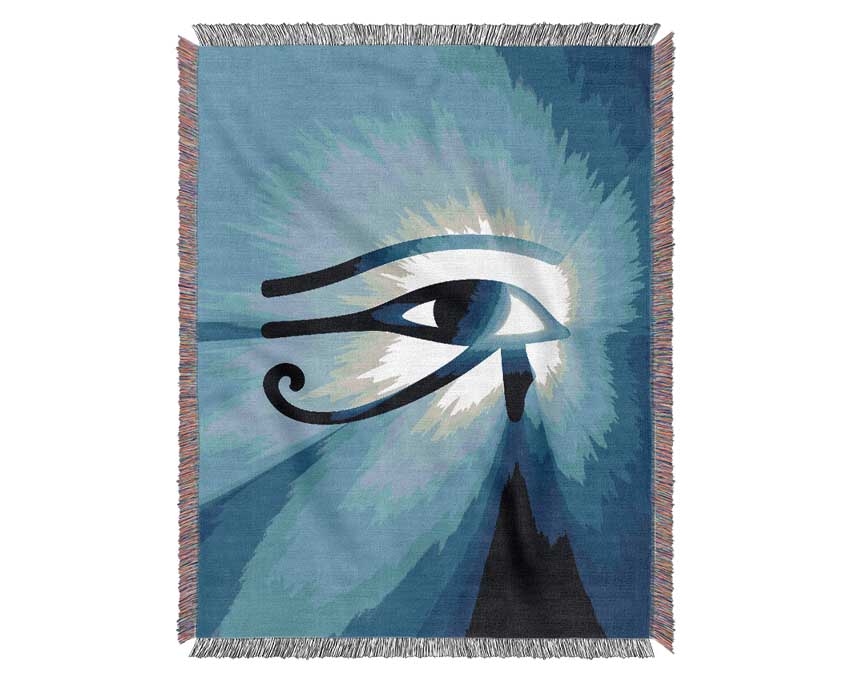 Egyptian Eye Of Power Woven Blanket