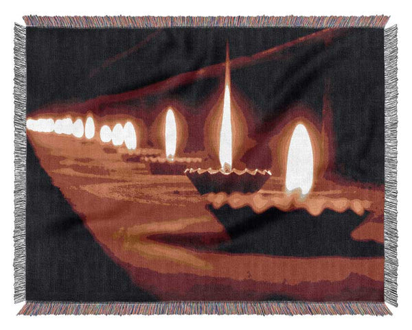 Flames Of Light Woven Blanket