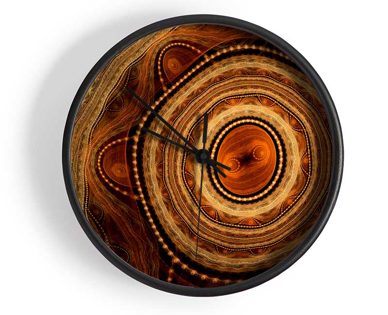 Aboriginal Tribal Power Clock - Wallart-Direct UK