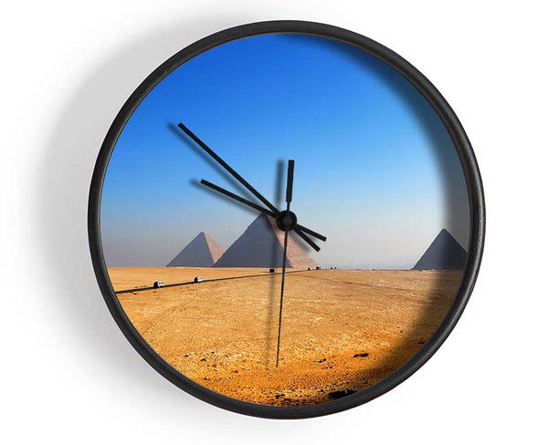 Egyptian Pyramids In The Distance Clock - Wallart-Direct UK