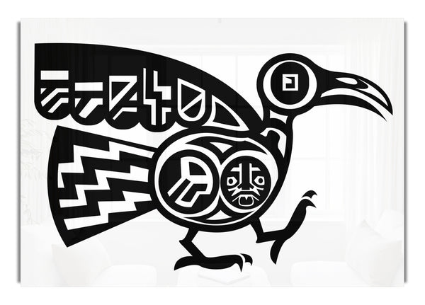 Tribal Bird Ethnic Canvas Canvasb L