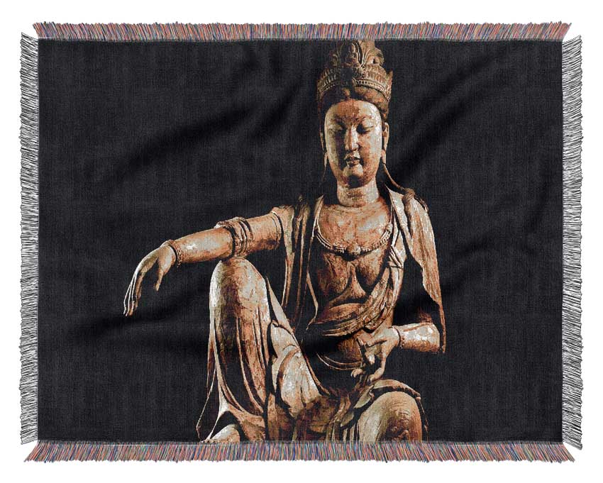 Calming Buddha Woven Blanket