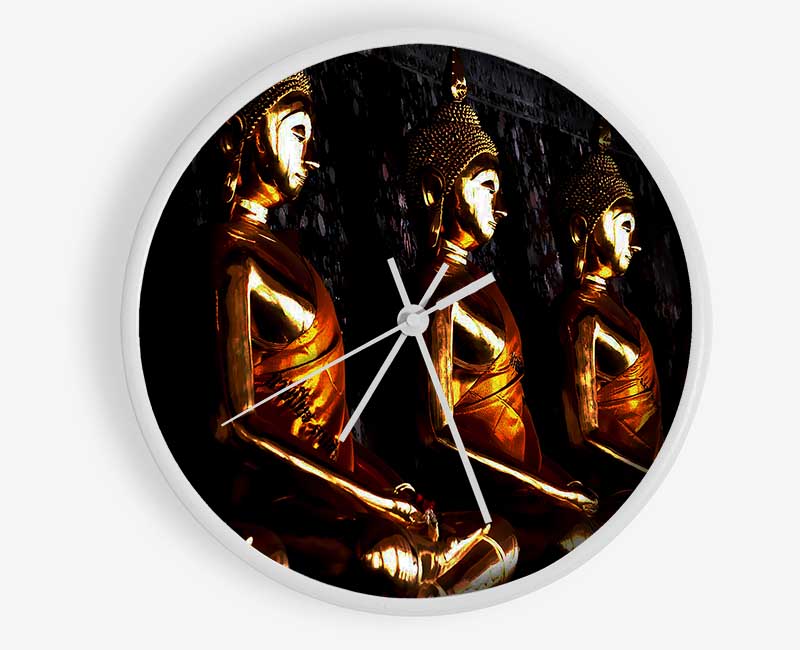 The Light Of The Golden Buddha Clock - Wallart-Direct UK