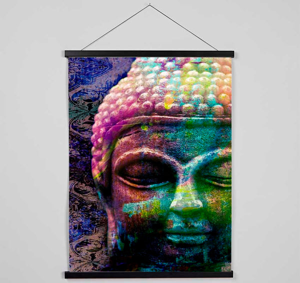 Retro Rainbow Buddha Hanging Poster - Wallart-Direct UK