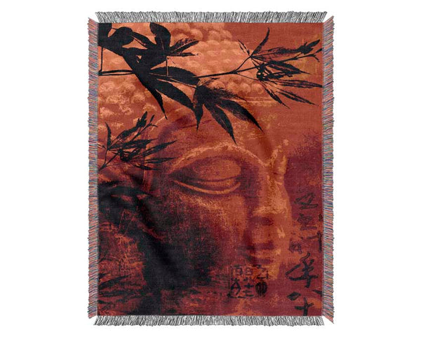 Bamboo Buddha Burnt Orange Woven Blanket