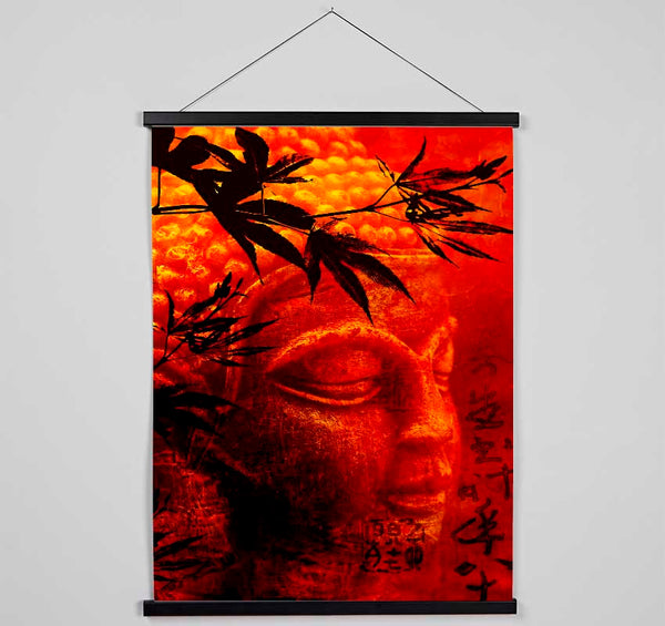 Bamboo Buddha Burnt Orange Hanging Poster - Wallart-Direct UK