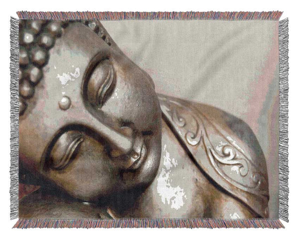 Peaceful Buddha Woven Blanket