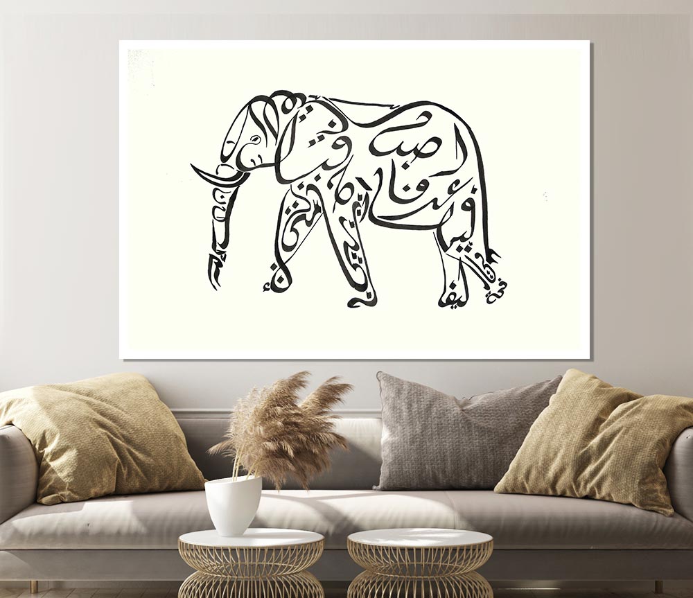 Groucho Marx Elephant Print Poster Wall Art