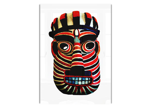 Tribal Mask Red Ethnic