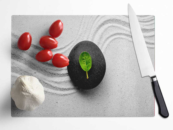 Zen Garden Pebble Glass Chopping Board