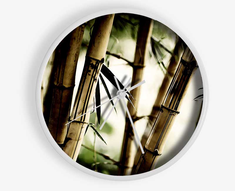 Stunning Bamboo Clock - Wallart-Direct UK