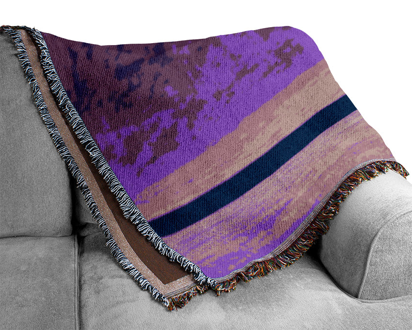 Pink Stone Age Woven Blanket