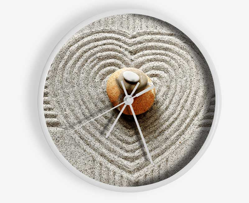 Love Heart Stones Clock - Wallart-Direct UK