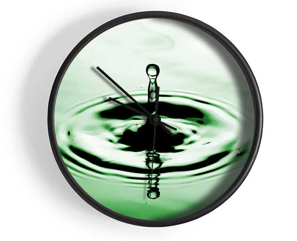 Green Water Ripples Clock - Wallart-Direct UK