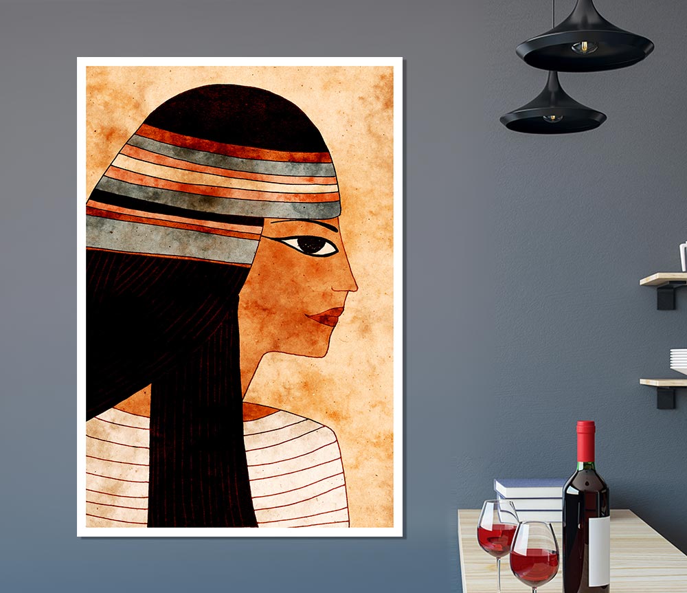 Egyptian Queen Print Poster Wall Art