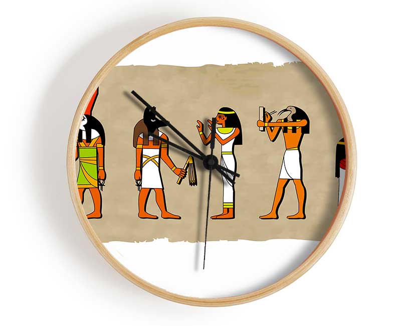 Egyptian Gods Clock - Wallart-Direct UK